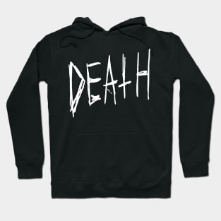 Grim Death Sketched Text Design Hoodie